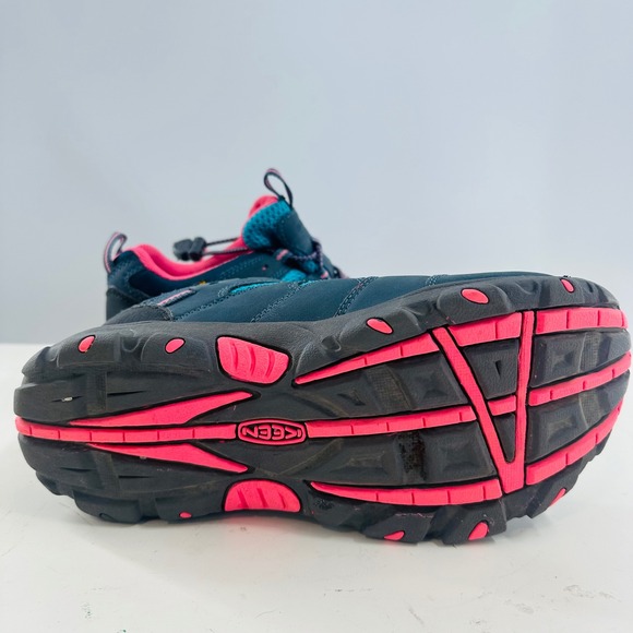 Keen Waterproof Hiking Trail Shoes Athletic Comfort Walking Blue Pink 5‎ - Picture 8 of 10